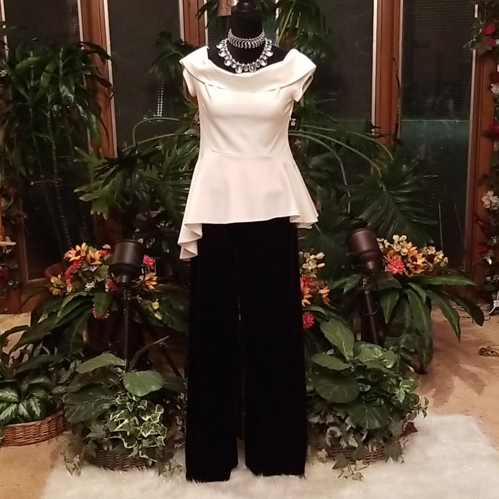 Susan Lawrence Velvet Palazzo Pants